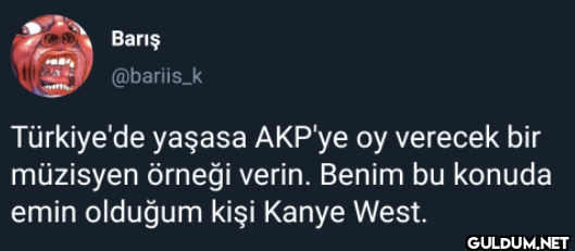 Türkiye'de yaşasa AKP'ye...