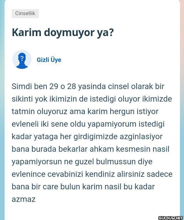 Şöyle azgın bi karı lazım...