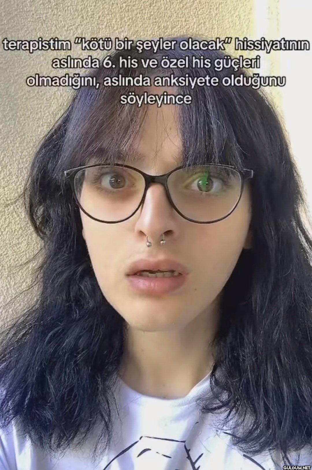 terapistim "kötü bir...
