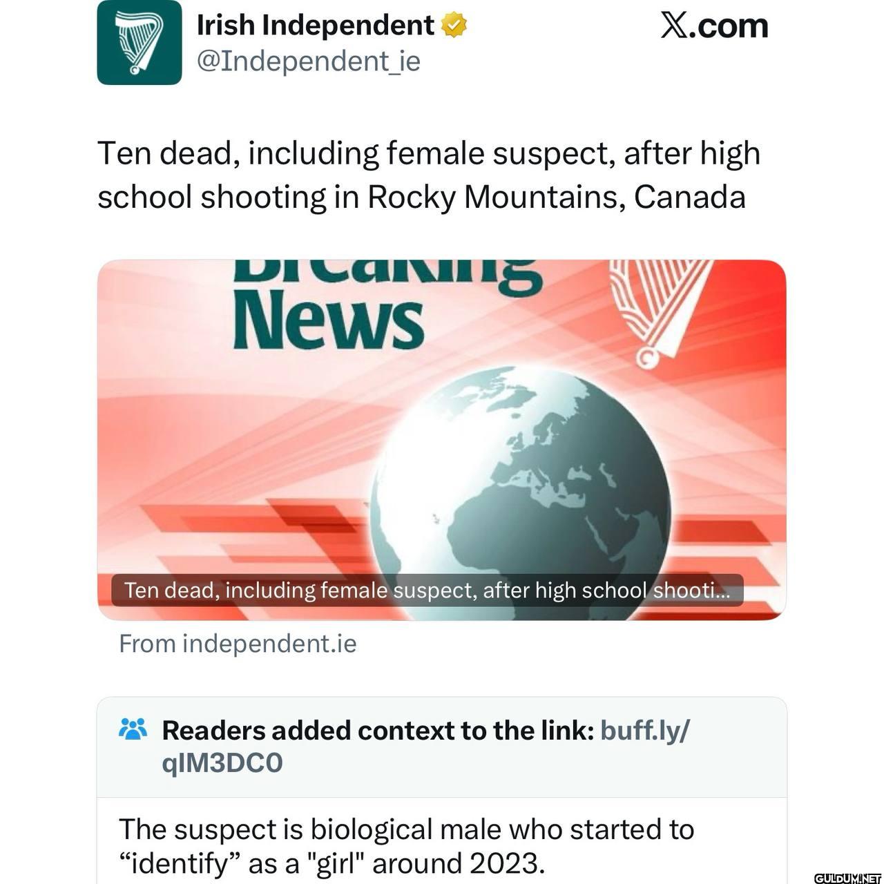 The suspect is a male   ...