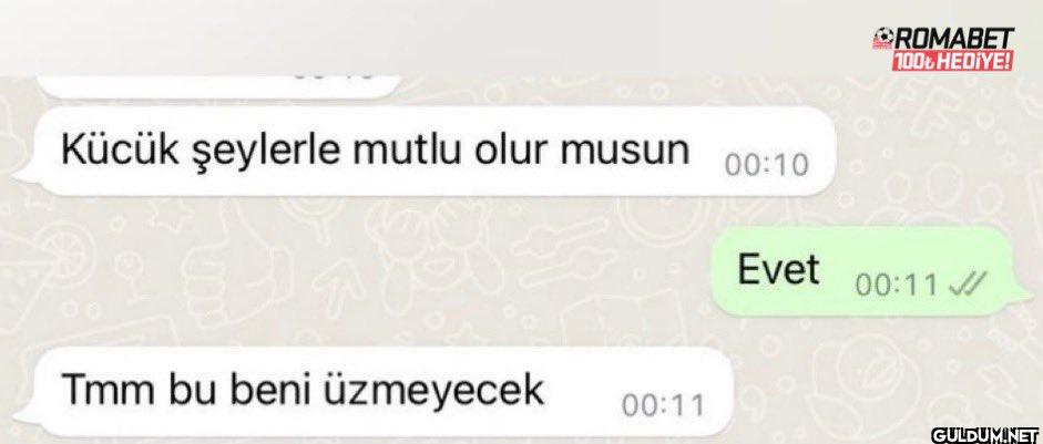 :')    Kücük şeylerle...