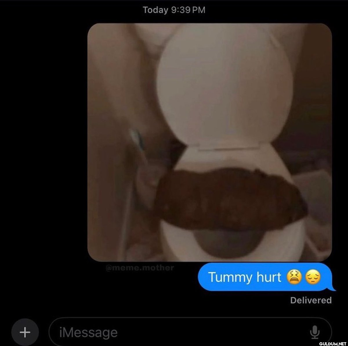 Tummy hurt Delivered + ¡Message