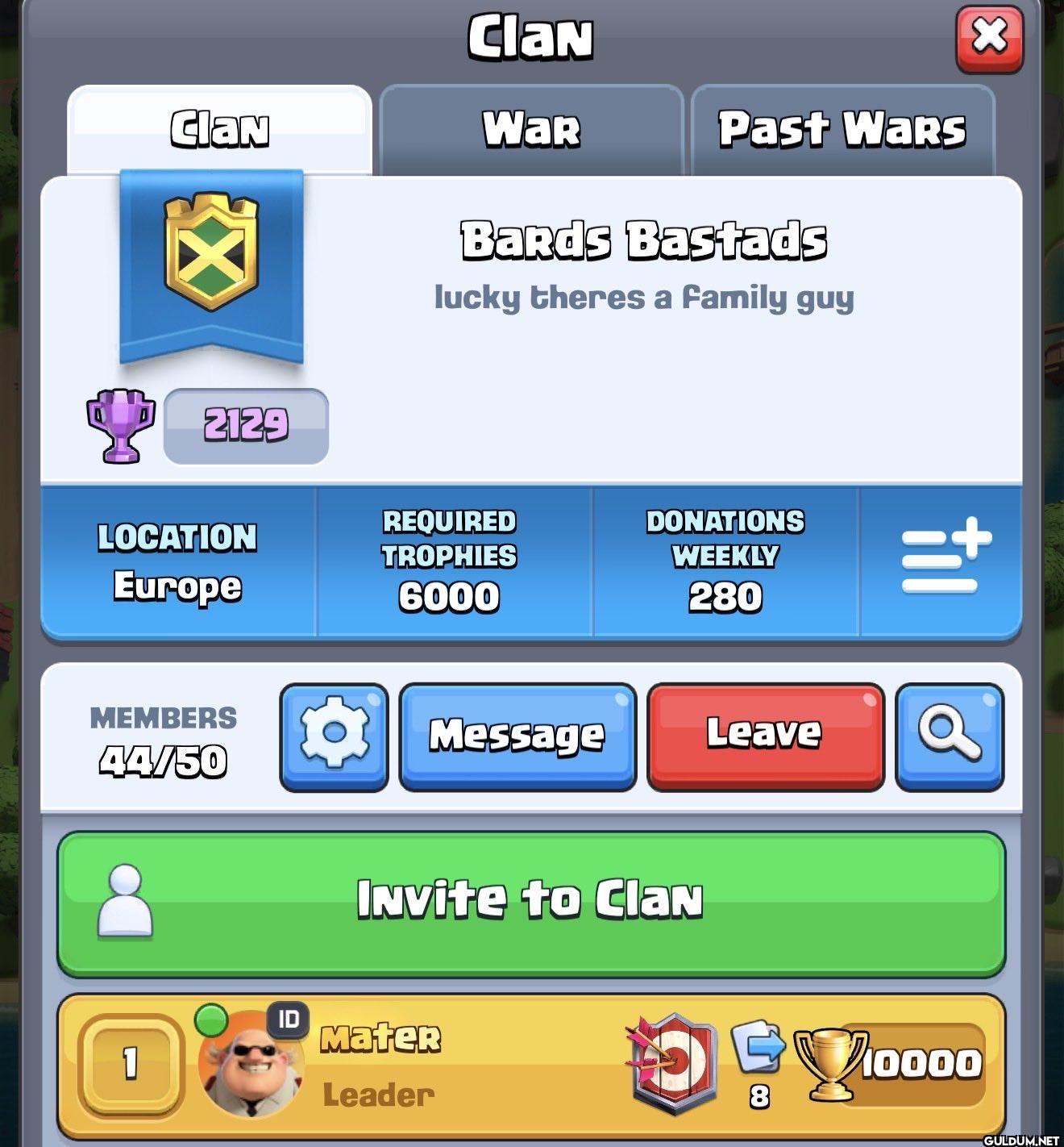 Join my clash Royale clan...