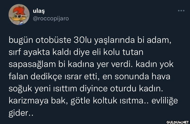 bugün otobüste 30lu...