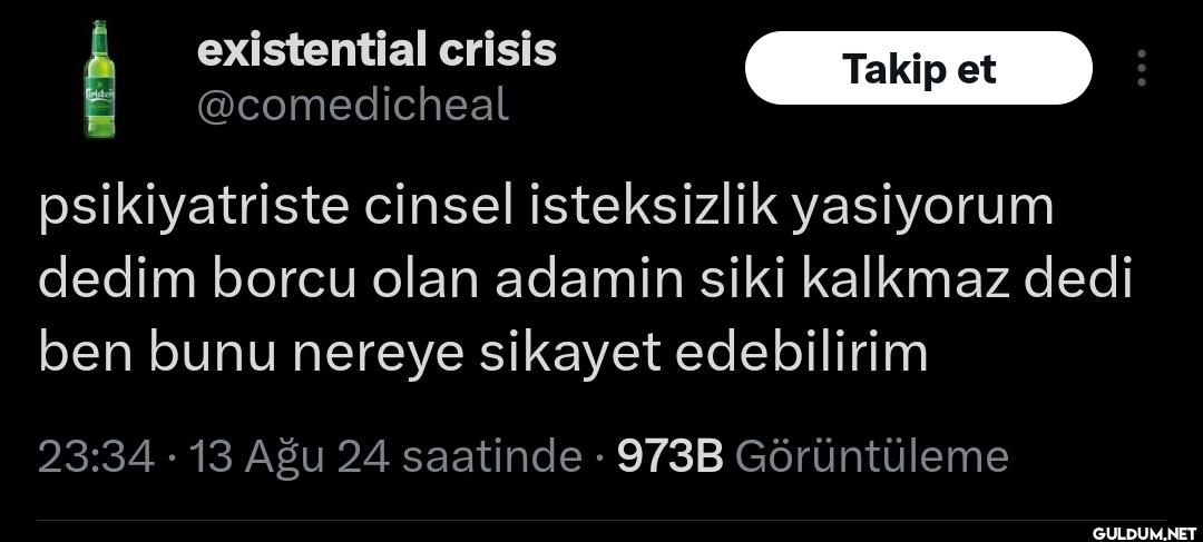 Takip et psikiyatriste...