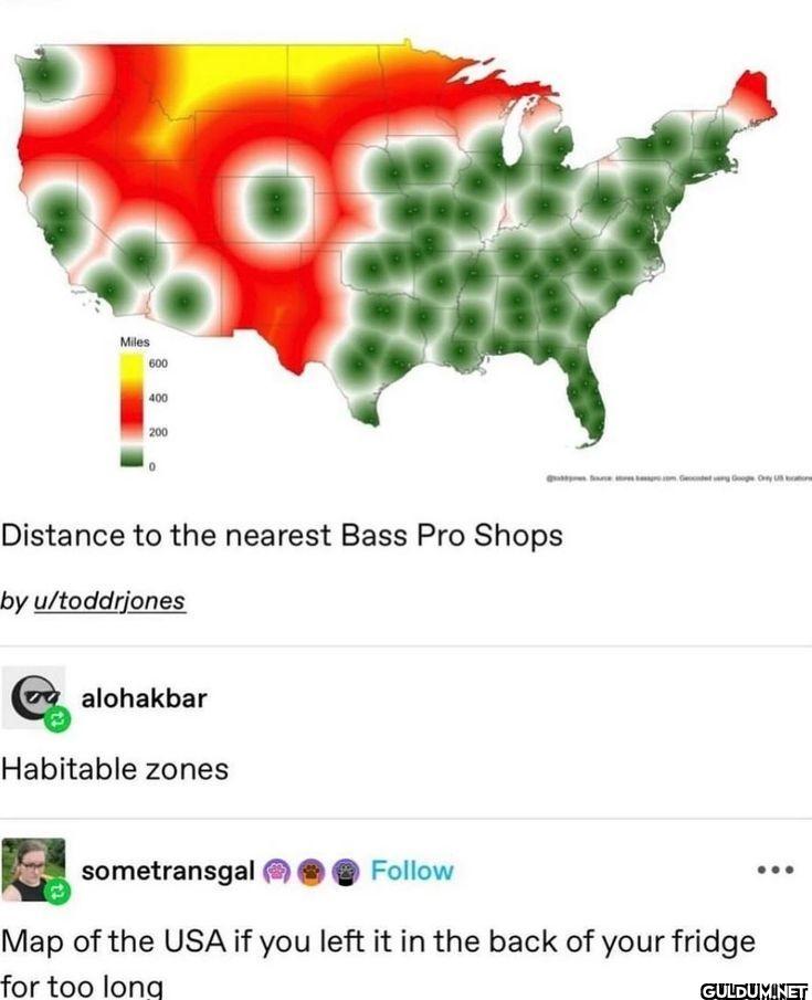 Distance to the nearest...