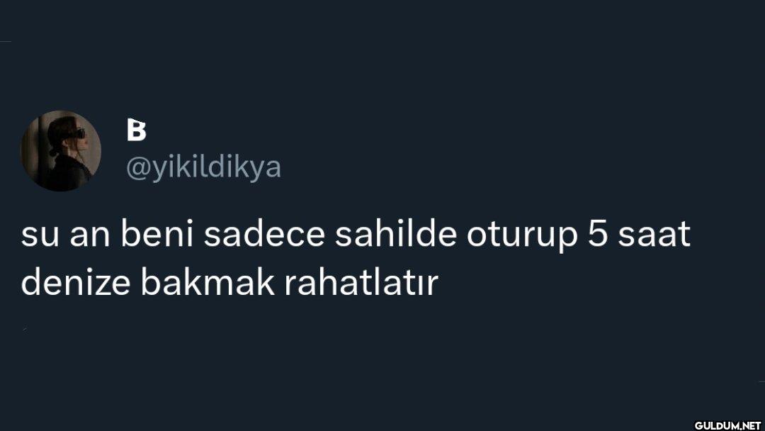 su an beni sadece sahilde...