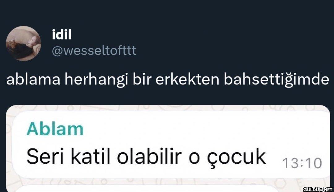 ablama herhangi bir...
