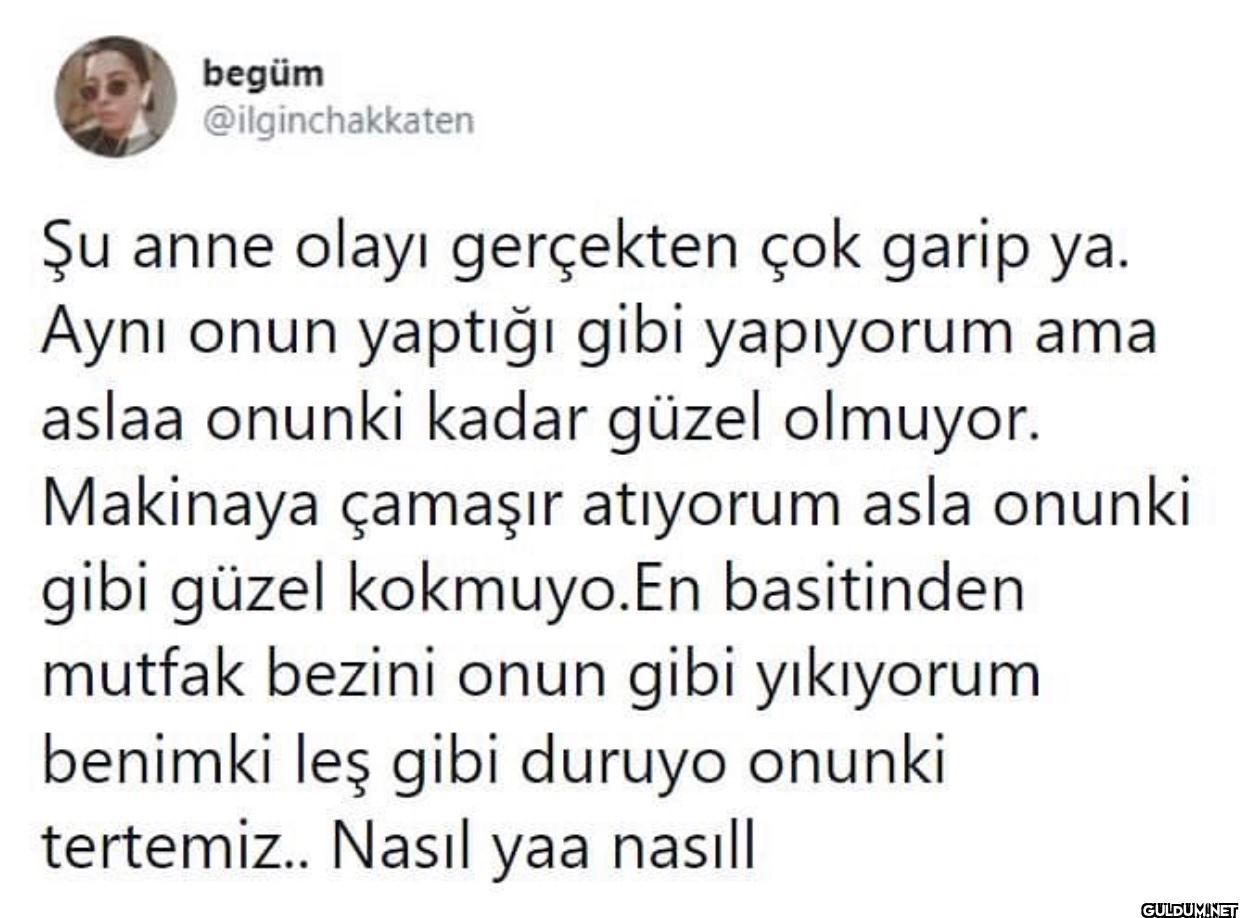 Şu anne olayı gerçekten...