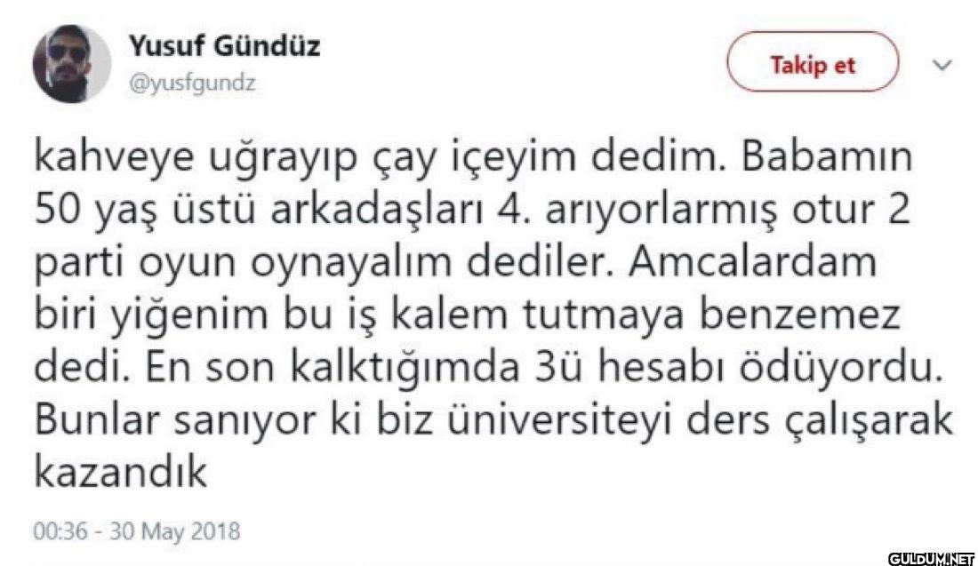 Takip et kahveye uğrayıp...