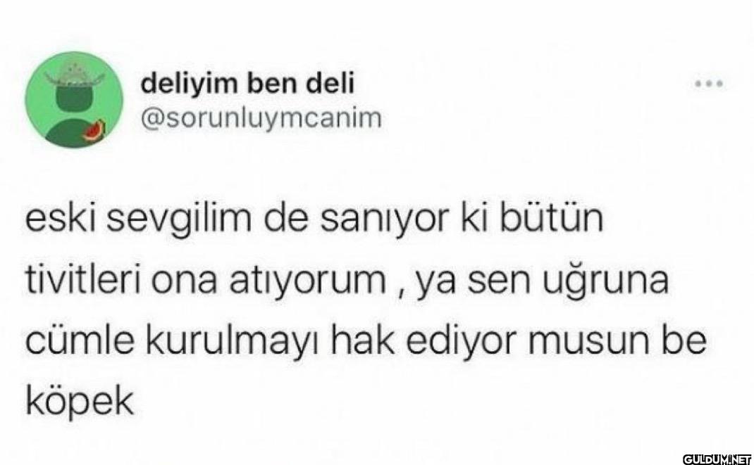 eski sevgilim de sanıyor...