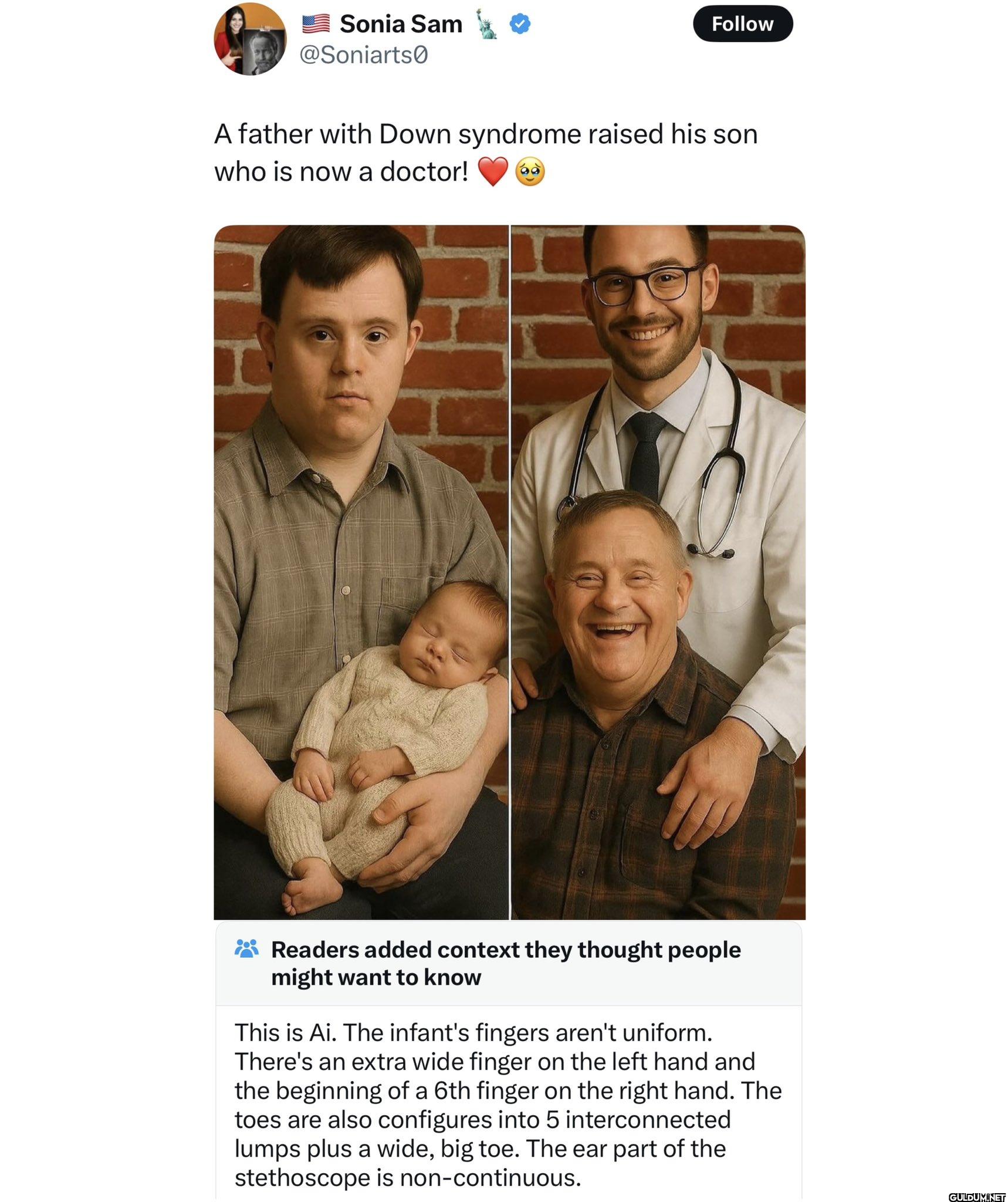 Follow A father with Down...