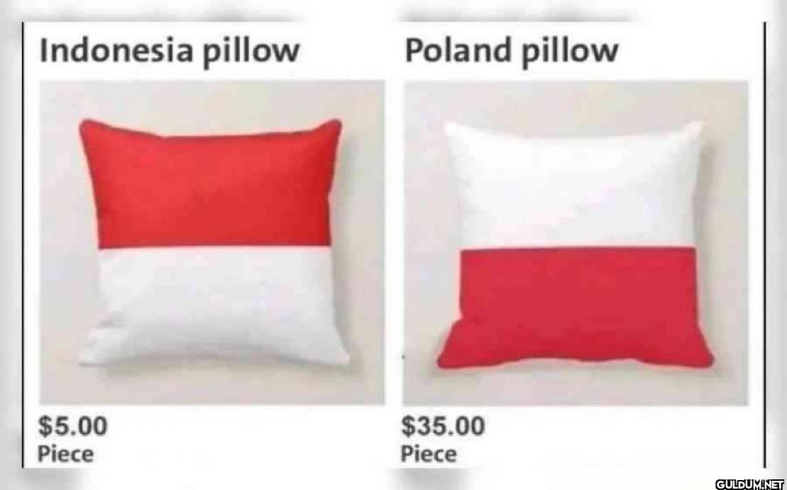 Indonesia pillow Poland...