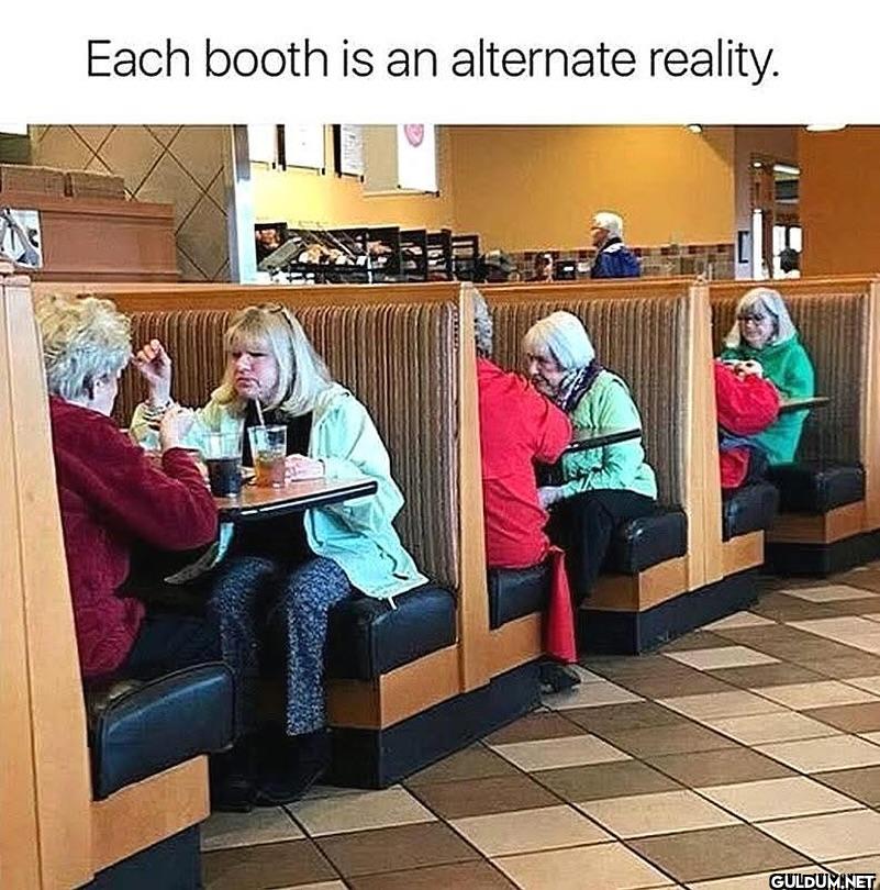 ︎ ︎    Each booth is an...