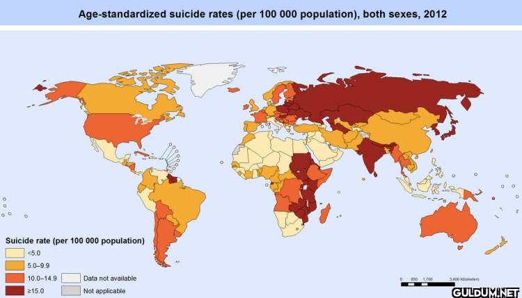 16. Guyana has the highest...