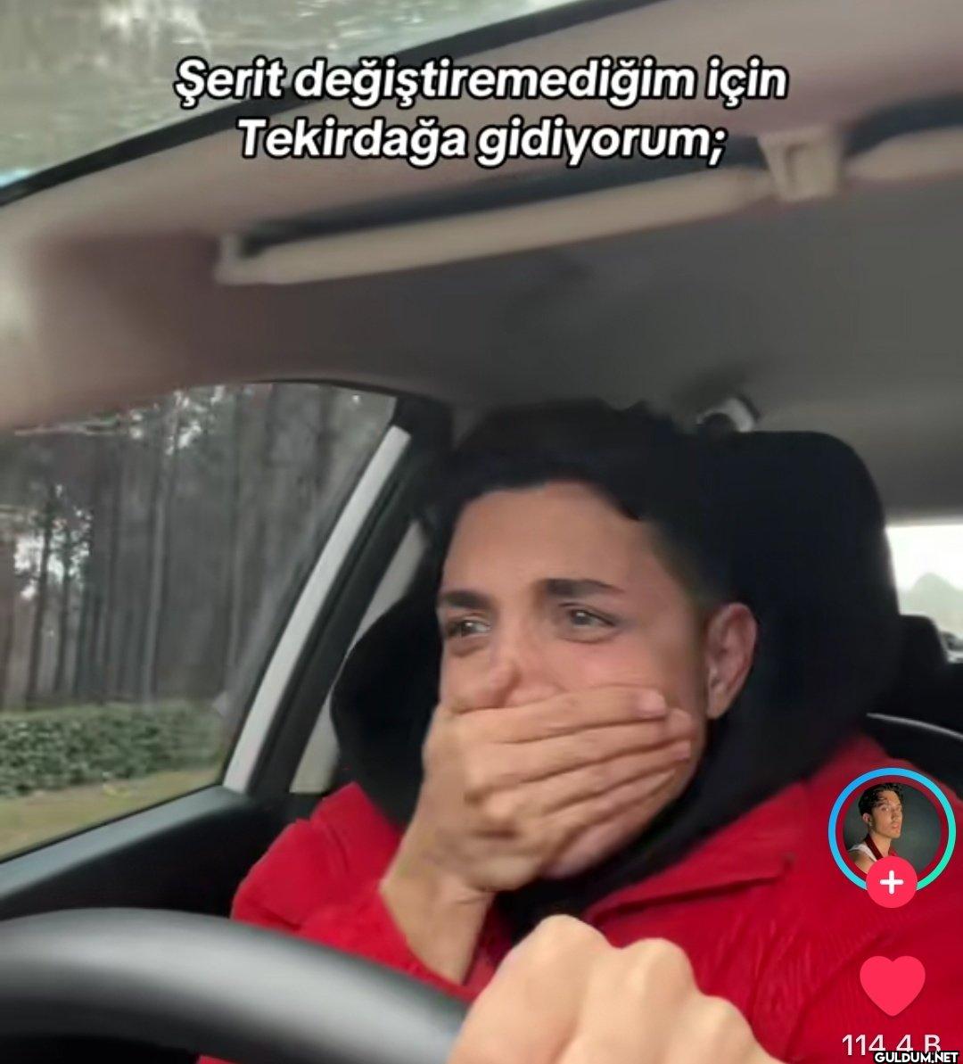 Şerit değiştiremediğim...