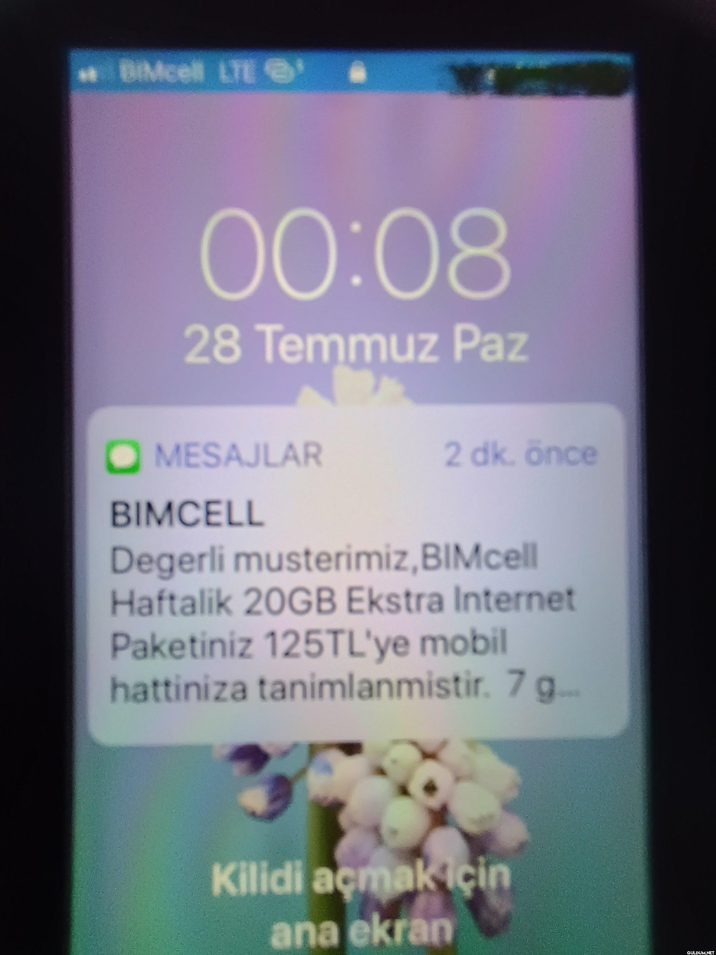 30 + 30 GB internetim var...