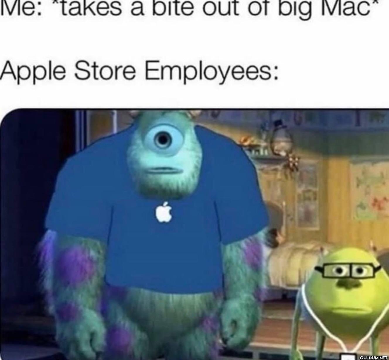 Me takes a bite out of big...