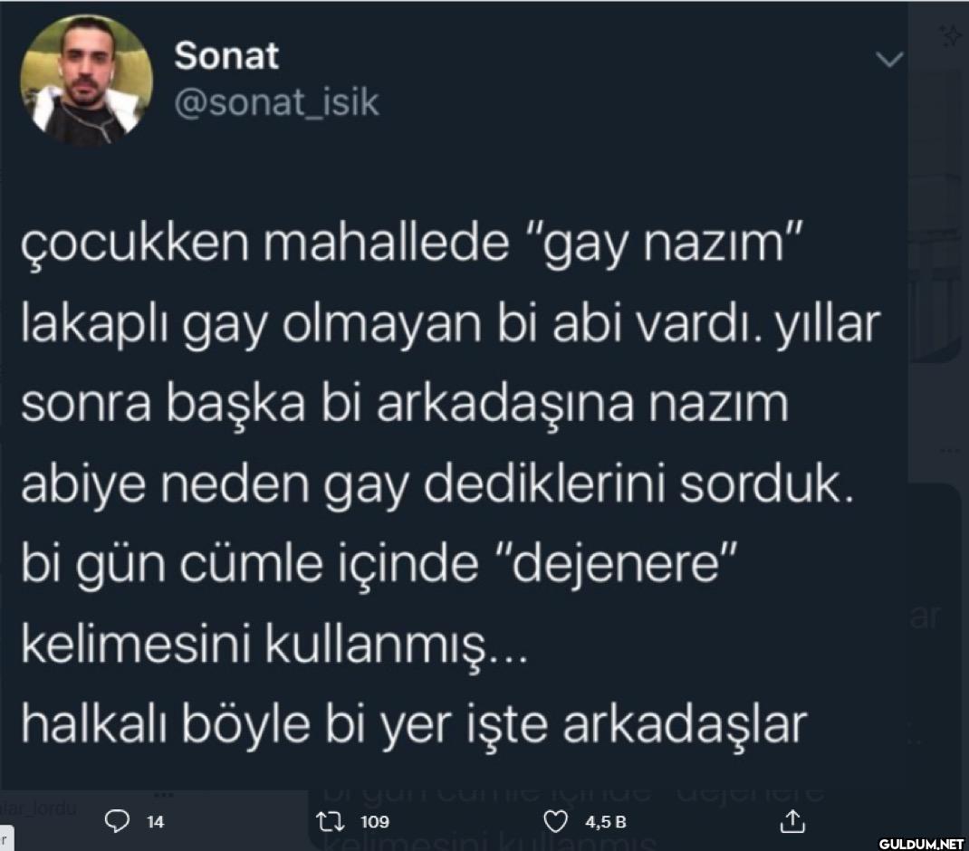 r çocukken mahallede "gay...