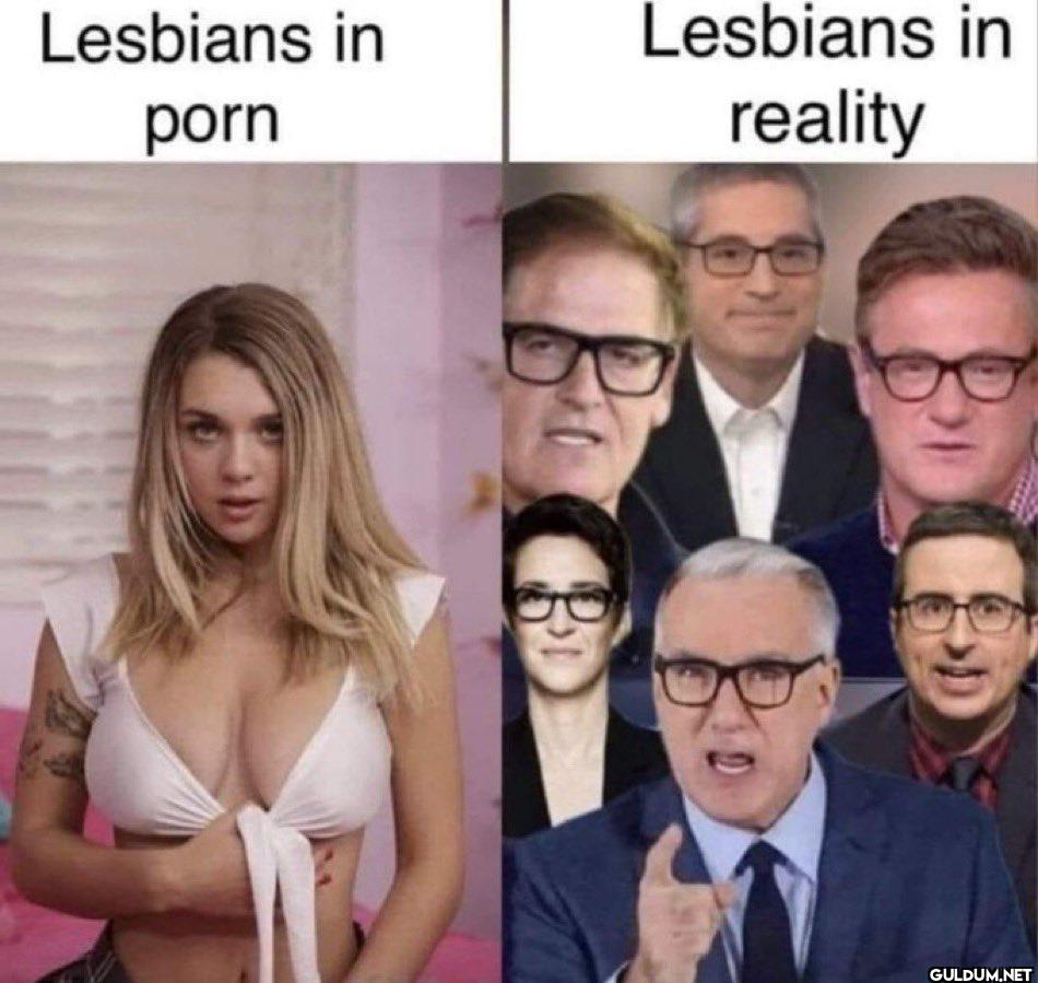 🤣    Lesbians in porn...
