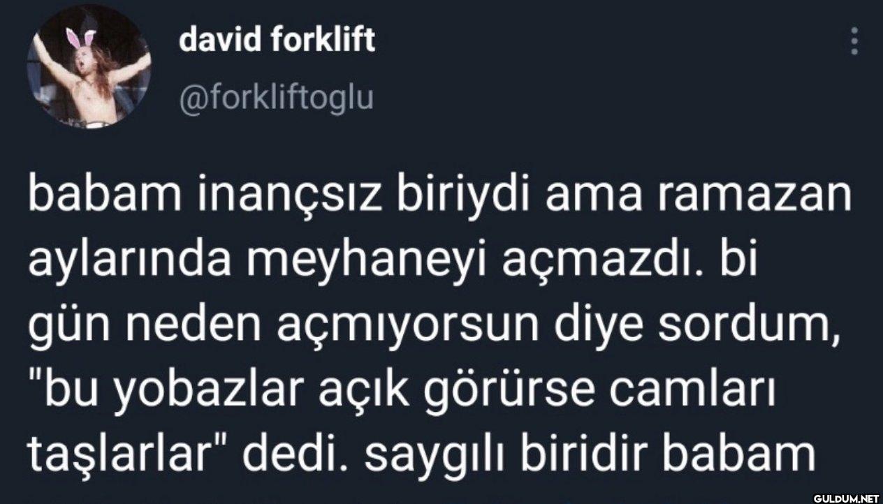 babam inançsız biriydi ama...
