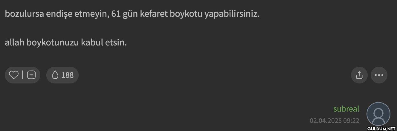 boykotum bozulur mu Şükela...