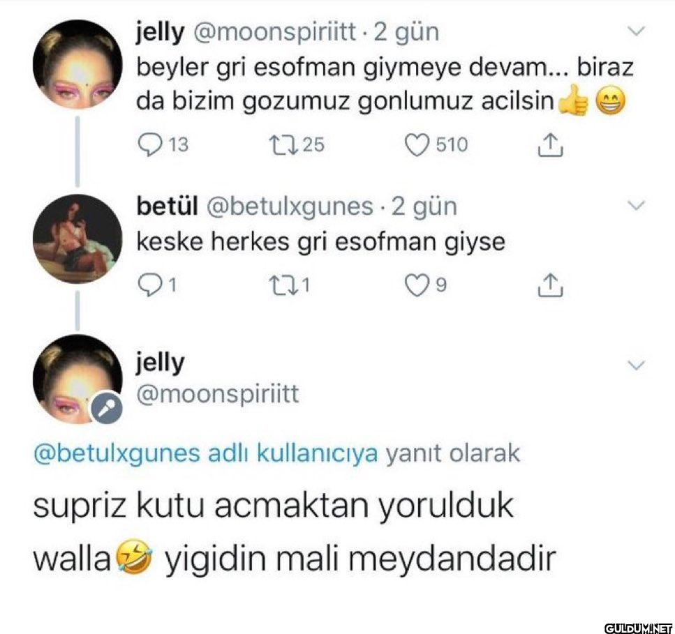 2 gün beyler gri esofman...