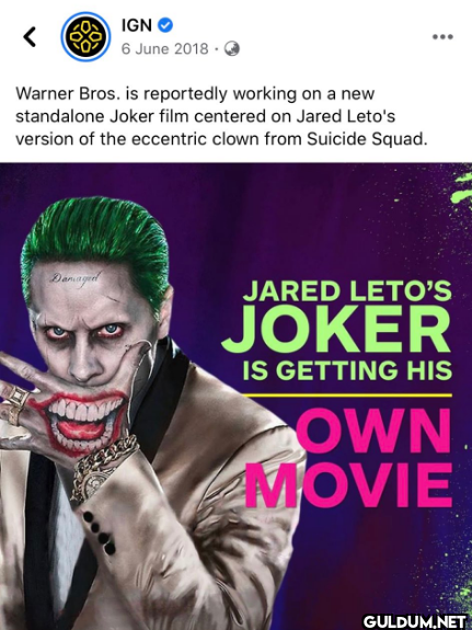 IGNO 6 June 2018. Warner...