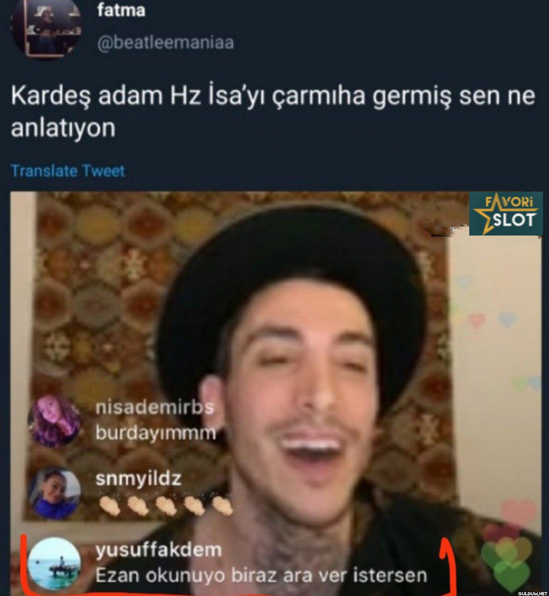 Kardeş adam Hz İsa'yı...