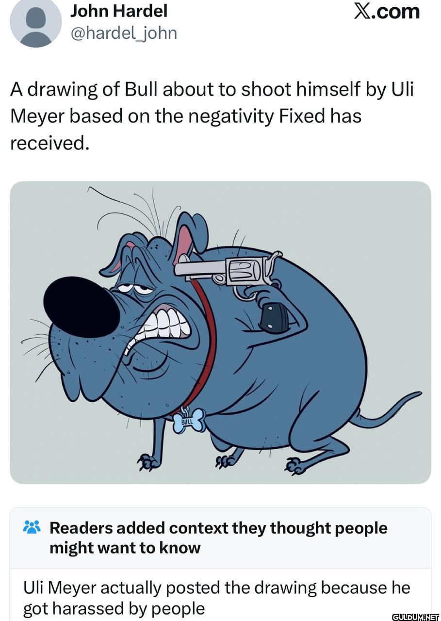 X.com A drawing of Bull...