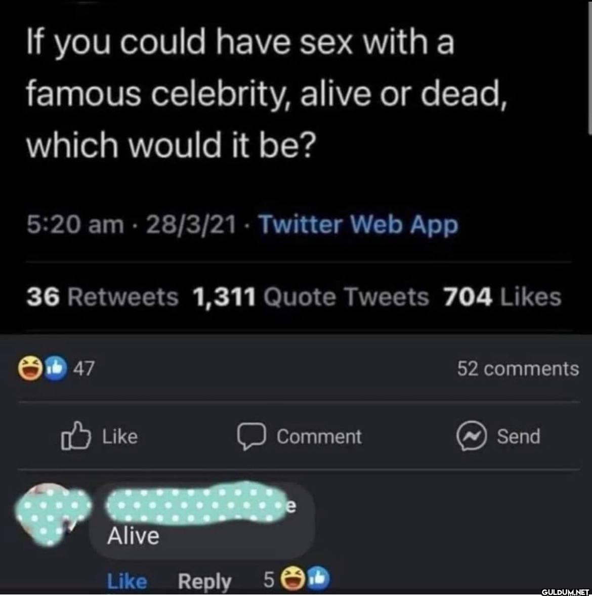 If you could have sex with...