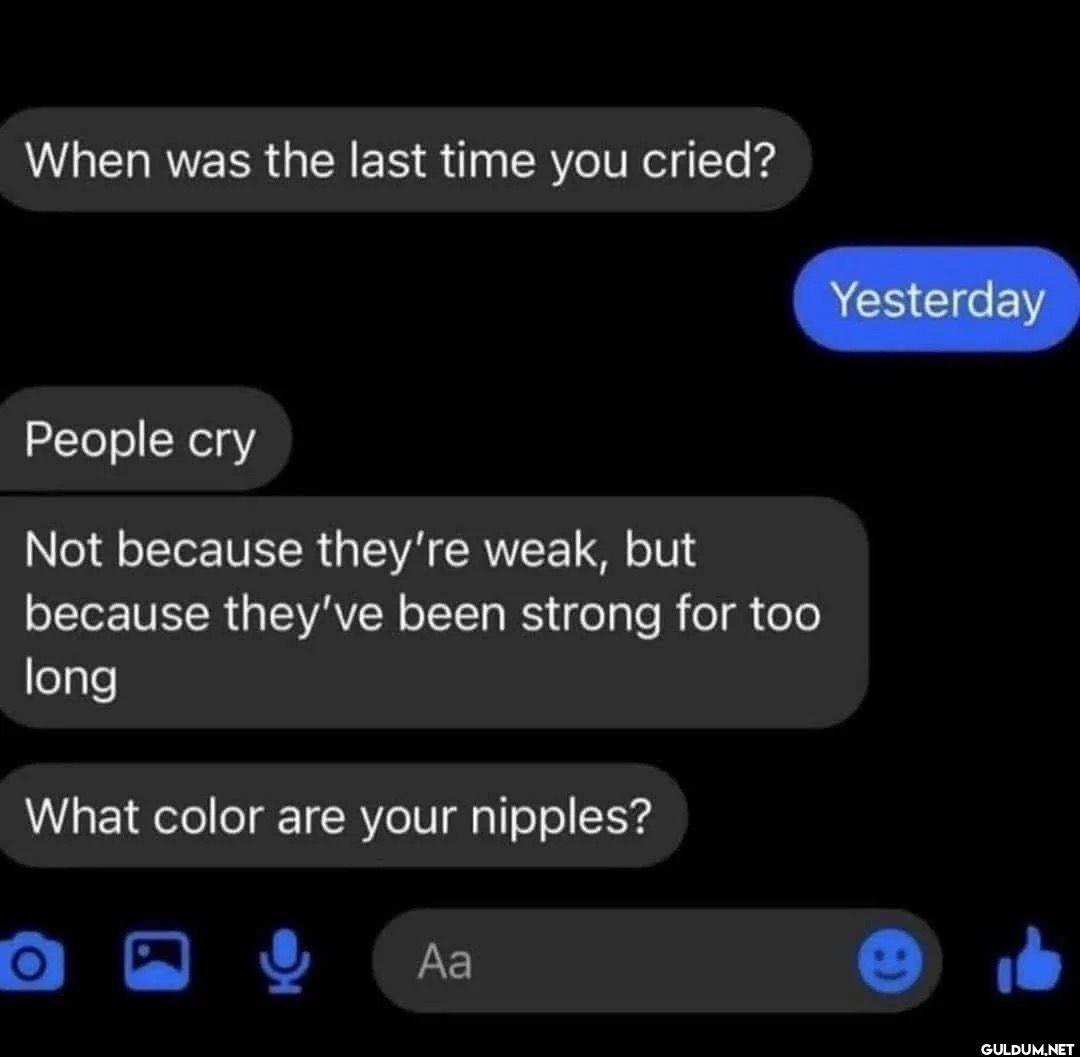 When was the last time you...