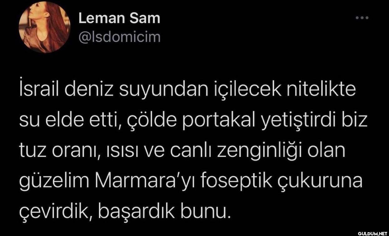 İsrail deniz suyundan...