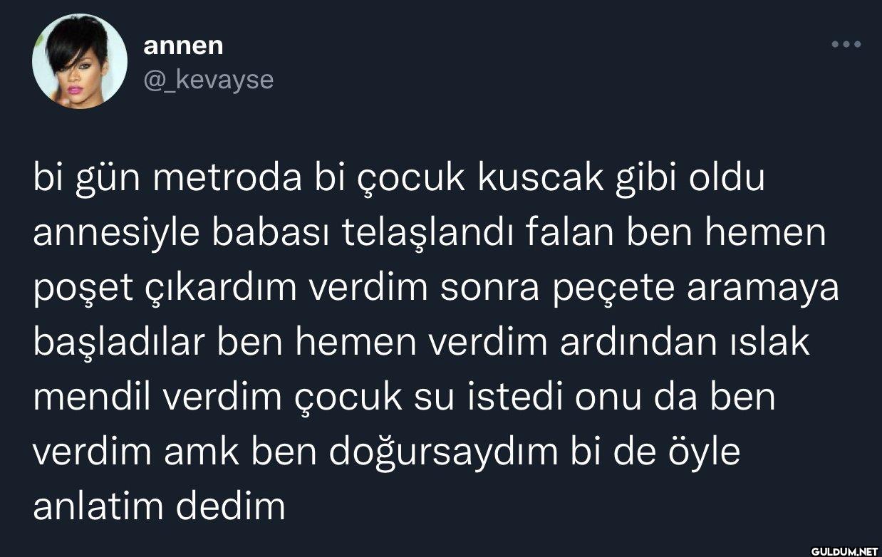 bi gün metroda bi çocuk...