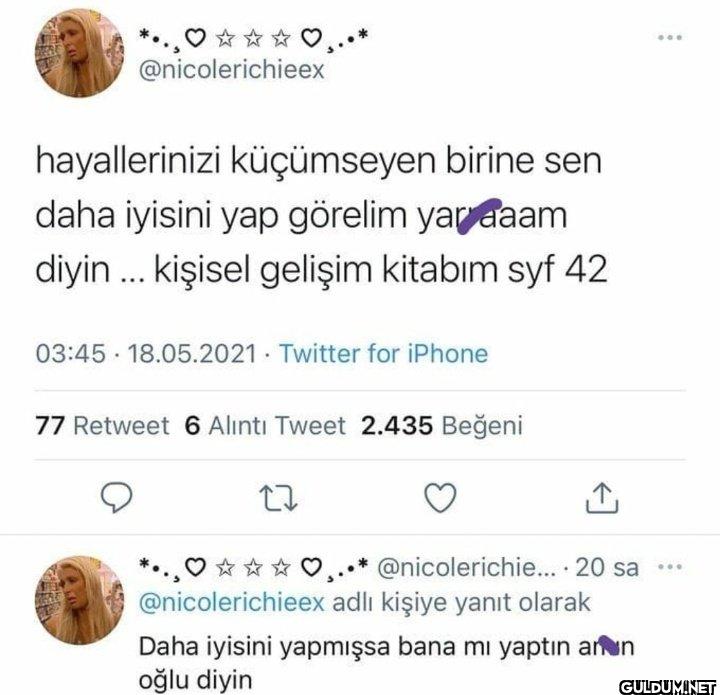 hayallerinizi küçümseyen...