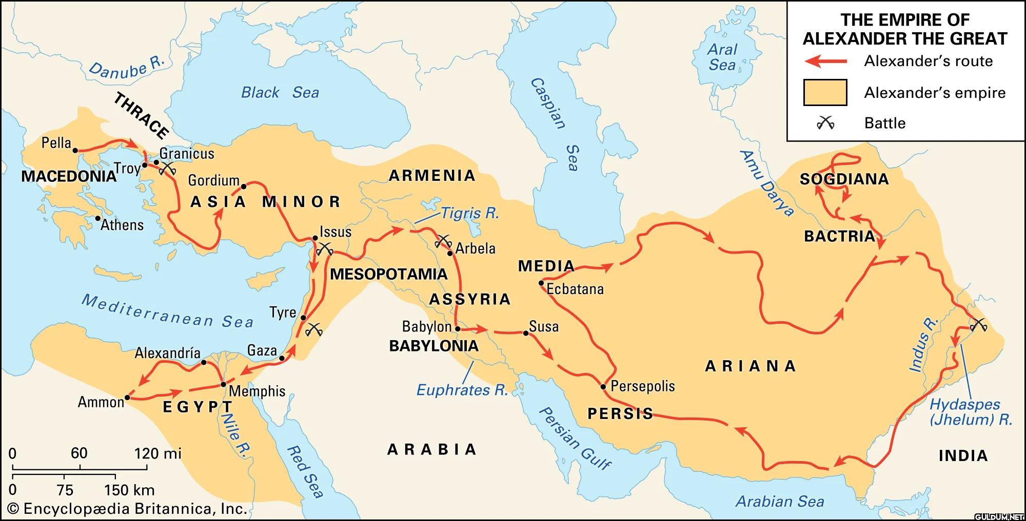 24. Map of Alexander the...