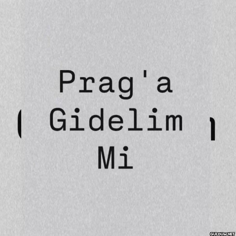 Prag'a Gidelim 1 Mi