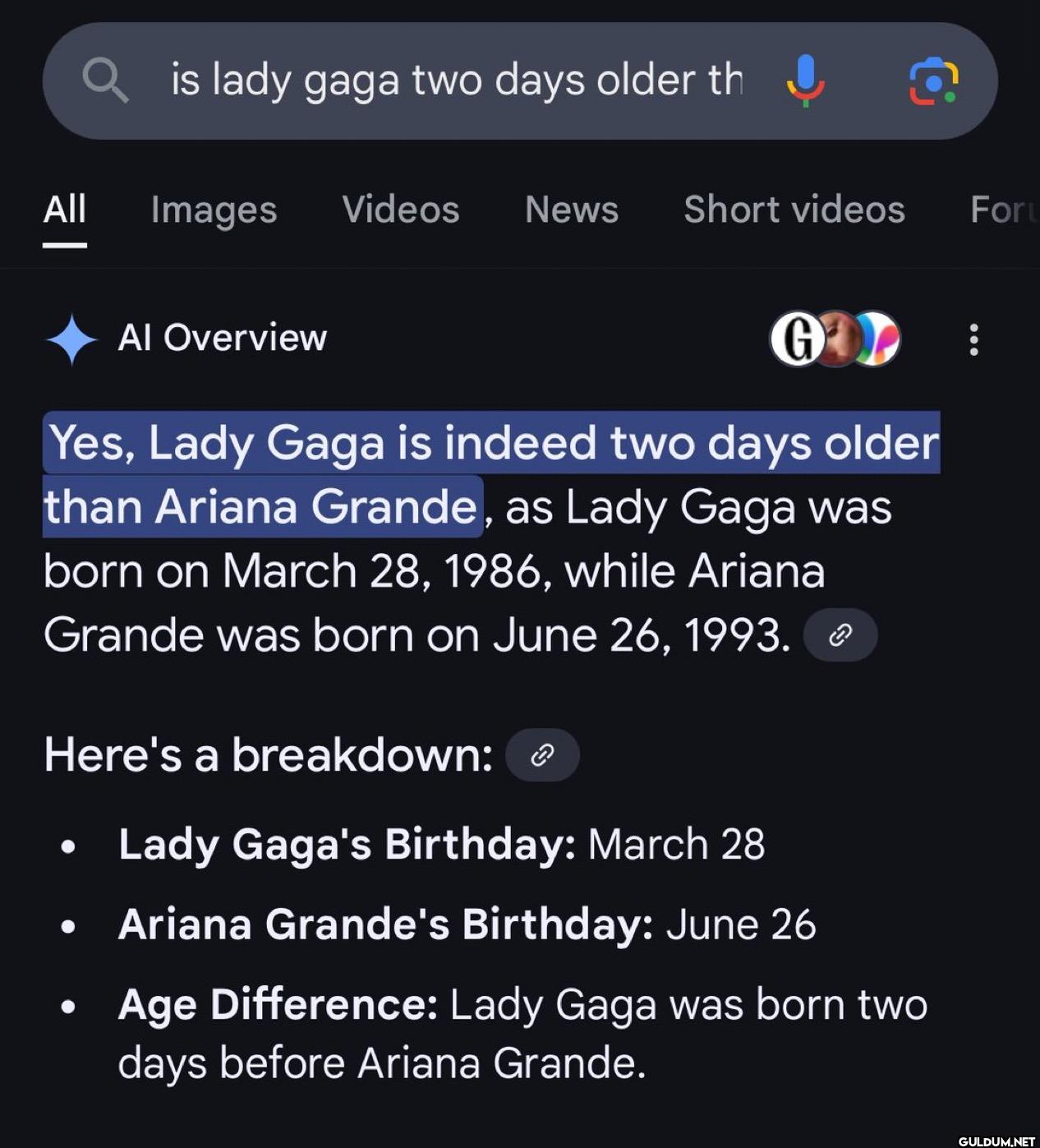 is lady gaga two days...