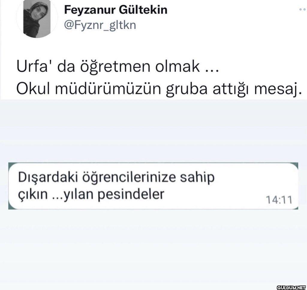 Urfa' da öğretmen olmak...
