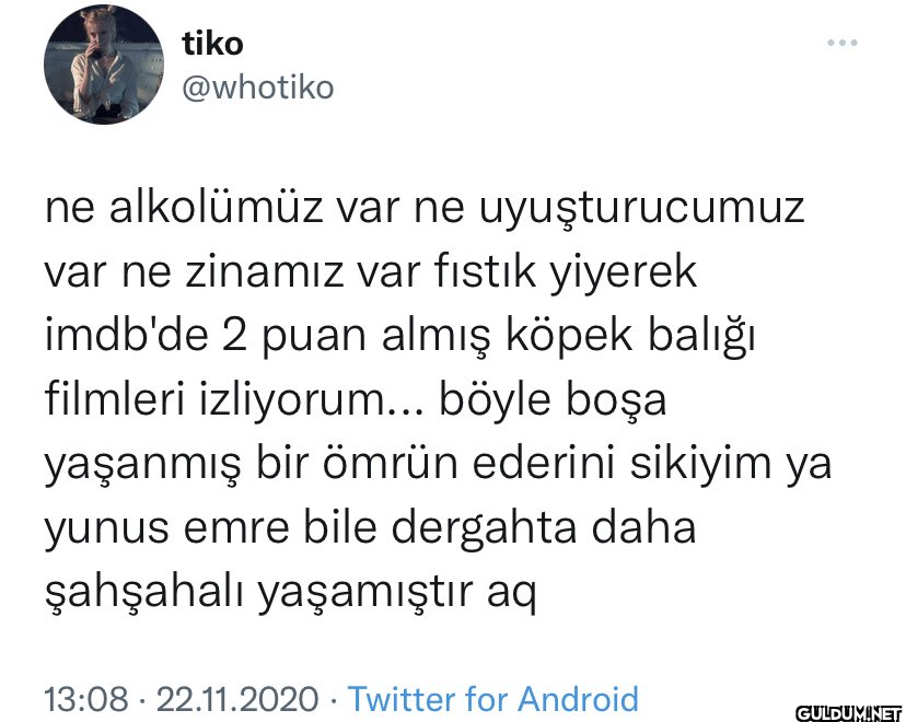 ne alkolümüz var ne...
