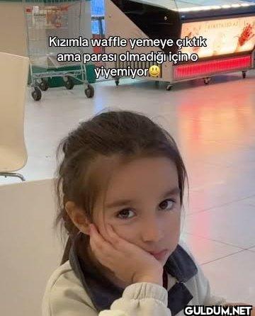 Kızımla waffle yemeye...