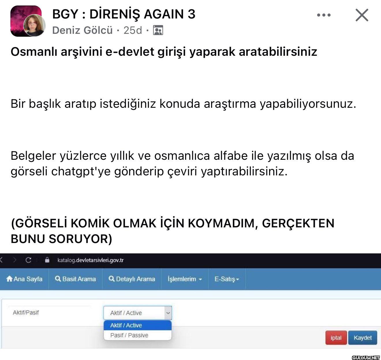 Harika bir bilgi verelim o...