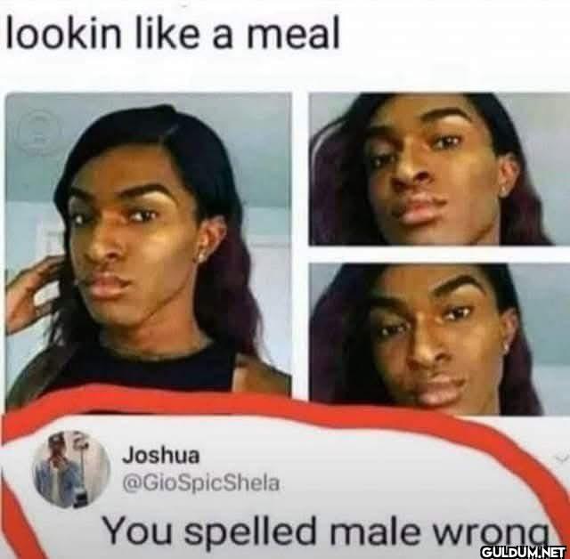 You spelled male wrong