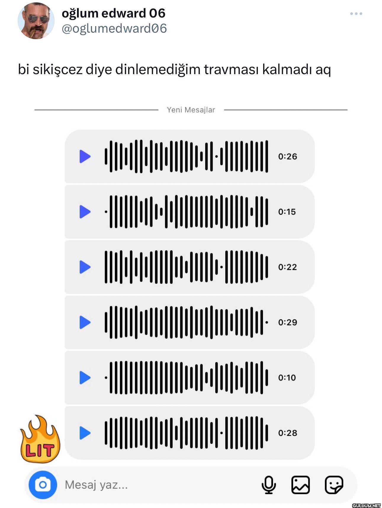 bi sikişcez diye...