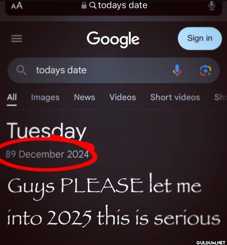 AA todays date Google Sign...