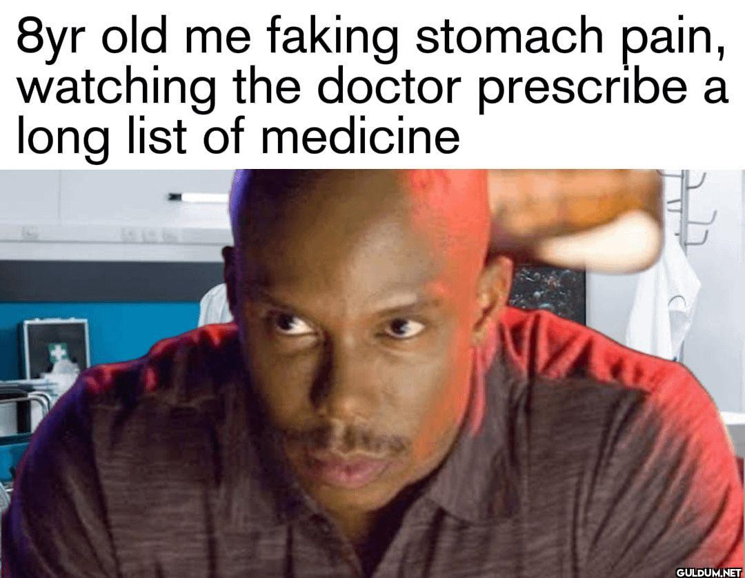 8yr old me faking stomach...