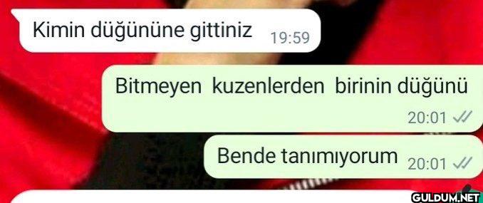 Kimin düğününe gittiniz...