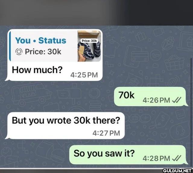 You Status Price 30k How...