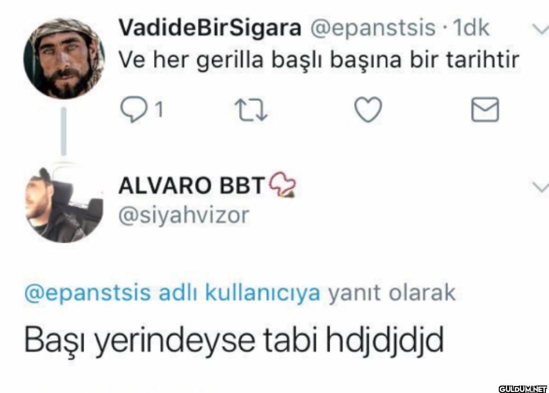 1dk Ve her gerilla başlı...