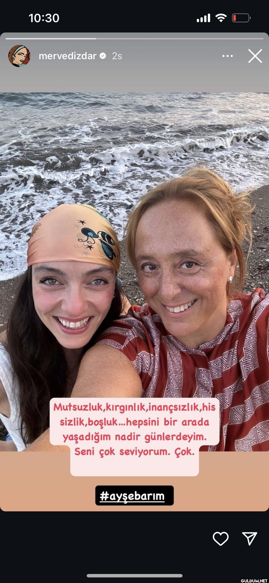 Merve Dizdar, derin bir...